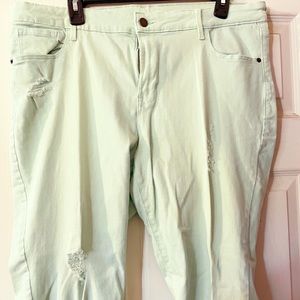 Mint Green Jeans